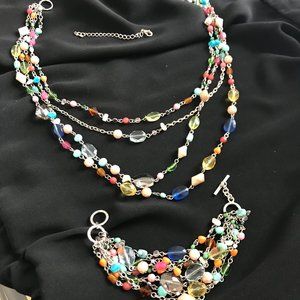 Jewelry, Necklace with matching bracelet